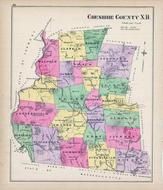 Cheshire County, New Hampshire State Atlas 1892 Uncolored